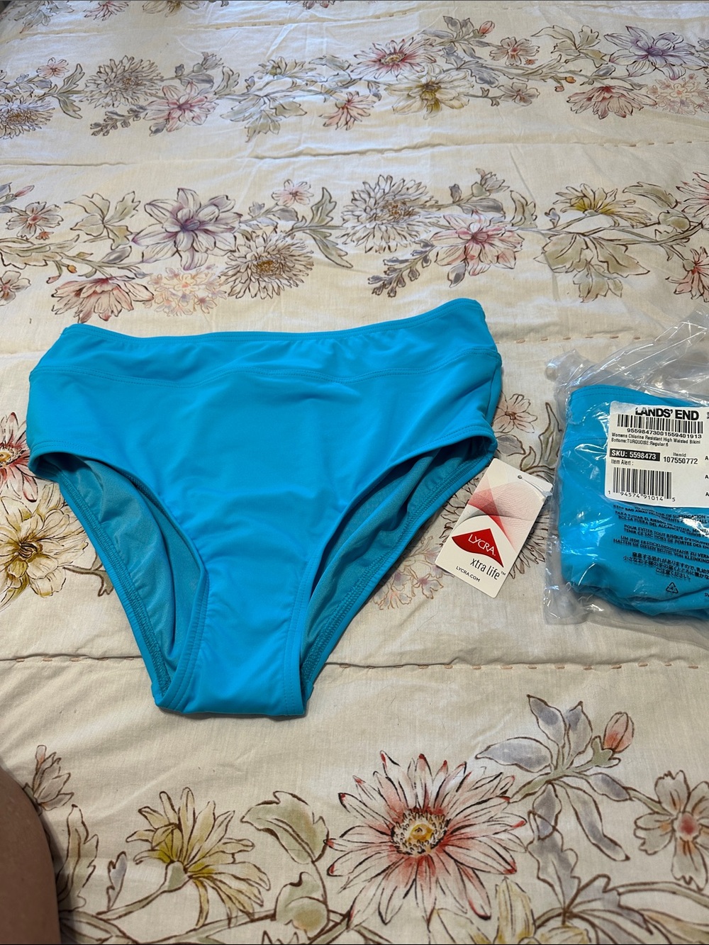 Lands' End Turquoise Women's Swim Briefs